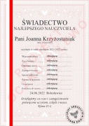 Świadectwo Najlepszego Nauczyciela Dyplom DO DRUKU