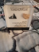 Orginalna pamiątka z Ziemi Świętej -kamień z Nazaretu z błogosławieństwem.