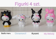 Figurki Hello Kitty Melody Kuromi...4 sztuki