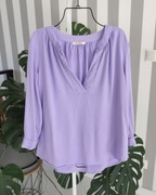 Bluzka liliowa lawendowa Orsay wiskoza L / 40 rękaw 3/4 pastelowy fiolet