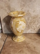 Wazonik z onyxu 15 cm ciężki bardzo ładny