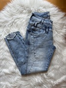 Jeansy niebieskie damskie Tredy.de S 36