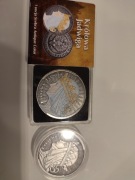 Zestaw Jadwiga 2 oz łącznie limitowane antique i kolorowa uncja 