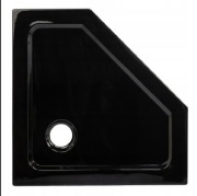 Brodzik pięciokątny 80 80 czarny 