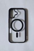 Etui/case przezroczyste z magsafe czarne iPhone 17 