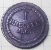 Wielkie Księstwo Badeni 1 krajcar 1807