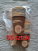 Zestaw 55szt kubeczki papierowe na napoje gorace kawa herbat 150ml jednoraz