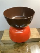 miseczki kolekcjonerskie ROSTI S 1002 mepal-service DENMARK, kultowe modern