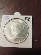 Dollar Morgana z 1922 roku ze szramą na policzku