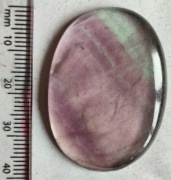 Fluoryt wisior amulet talizman broszka polerowany 