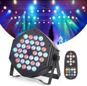 Reflektor sceniczny bezprzewodowy. DMX, 36 LED RGB oświetlenie sceniczne