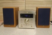 TEAC MC-X1 - CD/TUNER/AMPLIFIER - aluminium szampan + kolumny JVC