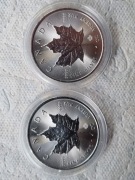 5 DOLARÓW LIŚĆ KLONU 2x UNCJA SREBRA 2025R.