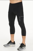 Legginsy męskie 3/4 do biegania czarne Elite Lab L