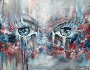 Obraz na płótnie Oczy 50x65 cm
