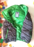 Kamizelka puchowa gruba rozm. 104/110 grafitowa zielona ocieplacz