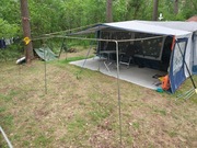 Stelaż stalowy przedsionka namiotu przyczepy kempingowej