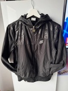 Czarna sportowa kurtka wiatrówka z kapturem - Carbrini 152 cm