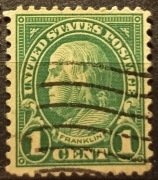 1 cent Benjamin Franklin