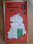 Reise-und Verkehrskarte 1:200 000 8 Dresden mapa