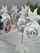 Podziękowanie dla gości Komunia pudełeczko z Raffaello prezent upominek 