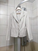 beżowa marynarka żakiet na guziki  L 48 eleganck