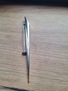 Masywna Srebrna broszka 14.25g  Vintage DŁUGOPIS 13 cm  Srebro 925