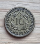 10 Reichspfennig 1929 D Weimar Niemcy