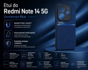 Etui do Xiaomi Redmi Note 14 5G Gentleman Blue