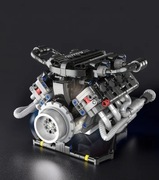 Model silnika V8 klocki konstrukcyjne 