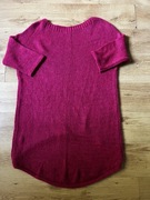 Różowy długi sweterek NEW COLLECTION Italy – rozmiar M/L, bardzo dobry stan