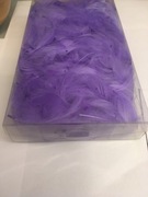 Piórka dekoracyjne fioletowe 50g