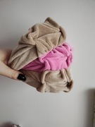 Opaska marszczona marszczulka bezowa