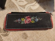 vintage zestaw do manicure NRD lata 60 Haft Petit Point IDEAŁ metka EVP