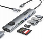 Acer hub USB-C 7 w 1 ODK3E0 USB HDMI PD SD TF