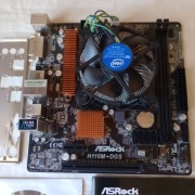 Płyta główna Asrock 110M-DGS + procesor Intel i7 6700 + wentylator