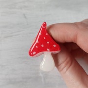 Broszka "Muchomor", prezent, na urodziny, Boże Narodzenie, nowy rok 