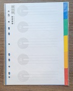 PRZEKŁADKI Indeksujące DO SEGREGATORA Kolorowe A4