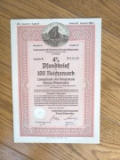 Z72@OBLIGACJA@GDAŃSK DANZIG@WIDOK ZURAWIA 100 RM EMISJA 2 