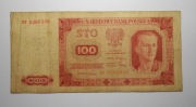 Stary banknot 100 złotych 1948 DY