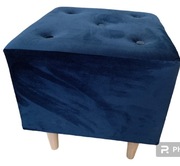 Pufa kostka granatowa