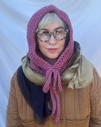 Balaclava, komin, kaptur, jesień, zima, rękodzieło