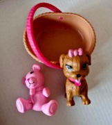 koszyk z pieskiem Barbie