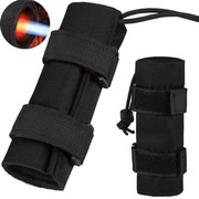 Osłona Pokrowiec na tłumik dźwięku termiczny czarny 15 cm airsoft