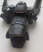 Olympus E-450 b.mały przebieg, tylko 11tys zdjęć, ładowarka,zap. akumulator