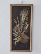 STARY OBRAZEK Z SUSZONYCH KWIATÓW 