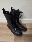 Zara skórzane buty botki glany rozmiar 39