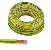 Przewód Linka 10mm2 LGY 10 MM2 450/750V Żółto-zielony odwijany na metry!