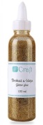 klej brokatowy 120ml złoty gold brokat w kleju duży