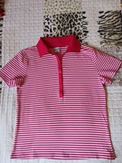 Bluzka damska - polo, w paski, rozmiar M 